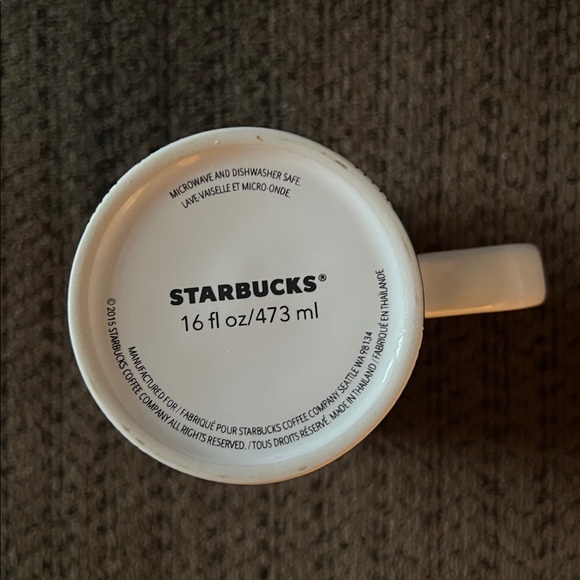 Starbucks Geometric Pattern Ceramic Mug - Picture 3 of 4